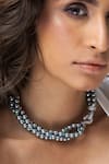 Shop_Joules By Radhika_Grey Pearl Necklace _at_Aza_Fashions