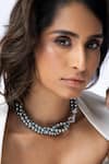 Buy_Joules By Radhika_Grey Pearl Necklace _at_Aza_Fashions