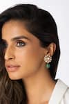 Buy_Joules By Radhika_Gold Plated Stones, Beads Floral Cluster Drop Earrings _at_Aza_Fashions