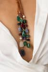 Joules by Radhika Brown Beaded Strings Necklace Online at Aza Fashions Joules by Radhika_Brown Beaded Strings Necklace _Online_at_Aza_Fashions