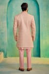 Shop_Millionaire_Pink Embroidery Bandhgala Jacket Set _at_Aza_Fashions