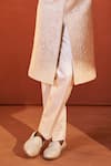 Buy_Millionaire_Off White Silk, Shantoon Embroidery, Pearls Resham Thread And Work Sherwani Set _Online_at_Aza_Fashions