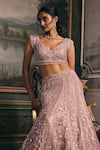 Shop Studio22 By Pulkita Arora Bajaj Pink Net, Shantoon Embroidery, Divine Scalloped Kalis Tonal Lehenga Set Online at Aza Fashions Shop_Studio22 By Pulkita Arora Bajaj_Pink Net, Shantoon Embroidery, Divine Scalloped Kalis Tonal Lehenga Set _Online_at_Aza_Fashions