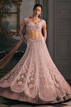 Buy Studio22 By Pulkita Arora Bajaj Pink Net, Shantoon Embroidery, Divine Scalloped Kalis Tonal Lehenga Set at Aza Fashions Buy_Studio22 By Pulkita Arora Bajaj_Pink Net, Shantoon Embroidery, Divine Scalloped Kalis Tonal Lehenga Set _at_Aza_Fashions