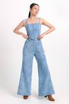 Buy_Verano By Tanya_Blue Denim Square Neck Aspen Corset _at_Aza_Fashions