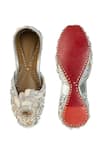 Shop_5elements_Silver Ridhika Beadwork Juttis _at_Aza_Fashions