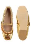 Shop_5elements_Gold Innaya Crystal Bead Mary Jane Juttis _at_Aza_Fashions