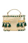 5elements_Gold Beads, Tassels, Stones Vianya And Embellished Handbag _Online_at_Aza_Fashions