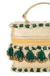 5elements_Gold Beads, Tassels, Stones Vianya And Embellished Handbag _at_Aza_Fashions