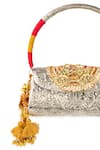 Shop_5elements_Multi Color Beads, Tassels, Stones, Embroidery Tanvika Embossed Handbag  _Online_at_Aza_Fashions