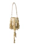 5elements Gold Beads, Tassels, Pearls Aadhira Peacock Jhumka Embellished Potli Bag Online at Aza Fashions 5elements_Gold Beads, Tassels, Pearls Aadhira Peacock Jhumka Embellished Potli Bag _Online_at_Aza_Fashions