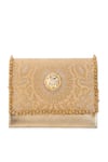 5elements Peach Beads, Pearls, Mirrors Aarna Brocade Paisley Motif Clutch Bag With Sling Online at Aza Fashions 5elements_Peach Beads, Pearls, Mirrors Aarna Brocade Paisley Motif Clutch Bag With Sling _Online_at_Aza_Fashions