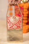 Buy 5elements Red Stones, Pearls Krishika Brocade Bag at Aza Fashions Buy_5elements_Red Stones, Pearls Krishika Brocade Bag _at_Aza_Fashions