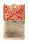 Shop 5elements Red Stones, Pearls Krishika Brocade Bag Online at Aza Fashions Shop_5elements_Red Stones, Pearls Krishika Brocade Bag _Online_at_Aza_Fashions