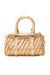 Buy 5elements Gold Sequins, Metallic Thread Aarika Quilted Pattern Handbag Online at Aza Fashions Buy_5elements_Gold Sequins, Metallic Thread Aarika Quilted Pattern Handbag _Online_at_Aza_Fashions