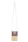 Shop 5elements Purple Stones, Pearls, Metallic Thread Pranavi Brocade Bag at Aza Fashions Shop_5elements_Purple Stones, Pearls, Metallic Thread Pranavi Brocade Bag _at_Aza_Fashions