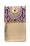 Buy 5elements Purple Stones, Pearls, Metallic Thread Pranavi Brocade Bag Online at Aza Fashions Buy_5elements_Purple Stones, Pearls, Metallic Thread Pranavi Brocade Bag _Online_at_Aza_Fashions