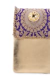 Shop 5elements Purple Stones, Pearls, Metallic Thread Pranavi Brocade Bag Online at Aza Fashions Shop_5elements_Purple Stones, Pearls, Metallic Thread Pranavi Brocade Bag _Online_at_Aza_Fashions