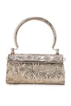 Buy 5elements Silver Gemstones, Pearls Kashvika Embossed Metallic Handbag Buy_5elements_Silver Gemstones, Pearls Kashvika Embossed Metallic Handbag