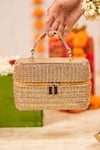 Buy 5elements Gold Charmi Textured Bag at Aza Fashions Buy_5elements_Gold Charmi Textured Bag _at_Aza_Fashions