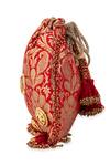 Buy 5elements Red Beads, Stones, Mirrors, Tassels Sharvitha Brocade Floral Motif Potli Bag Online at Aza Fashions Buy_5elements_Red Beads, Stones, Mirrors, Tassels Sharvitha Brocade Floral Motif Potli Bag _Online_at_Aza_Fashions