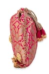 Buy 5elements Pink Beads, Stones, Mirrors, Tassels Sharvitha Embellished Potli Bag Online at Aza Fashions Buy_5elements_Pink Beads, Stones, Mirrors, Tassels Sharvitha Embellished Potli Bag _Online_at_Aza_Fashions