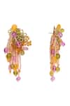 House Of D"Oro_Multi Color Beads, Stones Colourful Earrings _Online_at_Aza_Fashions