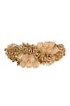House Of D"Oro_Gold Plated Beads, Stones Floral Embellished Bracelet _Online_at_Aza_Fashions