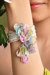 Buy_House Of D"Oro_Multi Color Beads Floral Petal Embellished Bracelet _Online_at_Aza_Fashions
