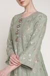 Buy_Summer By Priyanka Gupta_Green Chanderi Embroidery, Sequins, Gota Patti, Vrinda Jaal Work Kurta Set 