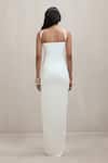 Shop_Deme By Gabriella_Off White Sweetheart Neck Marcia Malai Strapless Ruched Maxi Dress _at_Aza_Fashions