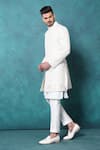 Buy Millionaire Off White Silk Embroidery Cutdana And Thread Work Sherwani Set Online at Aza Fashions Buy_Millionaire_Off White Silk Embroidery Cutdana And Thread Work Sherwani Set _Online_at_Aza_Fashions