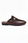 Buy_SCHON ZAPATO_Brown Half Show Slip-on Loafers _Online_at_Aza_Fashions