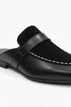 SCHON ZAPATO_Black Half Show Slip-on Loafers _Online_at_Aza_Fashions