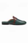 Buy_SCHON ZAPATO_Green Half Shoe Slip-on Loafers _Online_at_Aza_Fashions