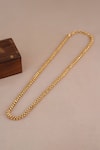 Shop_Smars Jewelry_Gold Plated Antique Box Carved Chain _at_Aza_Fashions