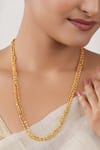 Buy_SMARS JEWELRY_Gold Plated Three Layered Antique Necklace _Online_at_Aza_Fashions