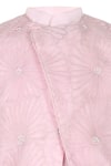 Rang By Les Petits Pink Cotton Embroidery, Beads Rang Baby Floral Bundi Kurta Set Online at Aza Fashions Rang By Les Petits_Pink Cotton Embroidery, Beads Rang Baby Floral Bundi Kurta Set _Online_at_Aza_Fashions