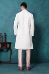 Shop_Millionaire_Off White Embroidery Lucknowi Work Kurta Set _at_Aza_Fashions