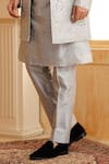 Millionaire Grey Silk Mirrors, Cut Work Embroidered Sherwani Kurta Set Online at Aza Fashions Millionaire_Grey Silk Mirrors, Cut Work Embroidered Sherwani Kurta Set _Online_at_Aza_Fashions
