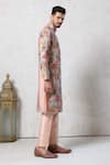 Buy Millionaire Beige Embroidery Floral Kurta Set Online at Aza Fashions Buy_Millionaire_Beige Embroidery Floral Kurta Set _Online_at_Aza_Fashions