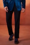 Millionaire Aqua Velvet Stones, Embroidery Tuxedo Suit Set Online at Aza Fashions Millionaire_Aqua Velvet Stones, Embroidery Tuxedo Suit Set _Online_at_Aza_Fashions