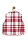 Shop Tiber Taber Red Flannel, Cotton Jacket Online at Aza Fashions Shop_Tiber Taber_Red Flannel, Cotton Jacket _Online_at_Aza_Fashions