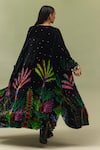NOIB Multi Color Viscose, Velvet Embroidery, Demi Night Safari Print Poncho Jacket Online at Aza Fashions NOIB_Multi Color Viscose, Velvet Embroidery, Demi Night Safari Print Poncho Jacket _Online_at_Aza_Fashions