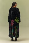 Shop NOIB Multi Color Viscose, Velvet Embroidery, Demi Night Safari Print Poncho Jacket at Aza Fashions Shop_NOIB_Multi Color Viscose, Velvet Embroidery, Demi Night Safari Print Poncho Jacket _at_Aza_Fashions
