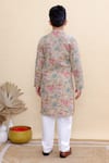 Shop_Kalp_Beige Cotton Meadow Bloom Print Kurta Set _at_Aza_Fashions