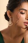Buy_Nazaakat By Samara Singh_Gold Plated Pearls, Stones, Beads Drop Dangling Earrings _at_Aza_Fashions