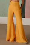 Mishru Orange Tulle, Organza Embroidery Open Neck, Square Lea Floral Cape Pant Set at Aza Fashions Mishru_Orange Tulle, Organza Embroidery Open Neck, Square Lea Floral Cape Pant Set _at_Aza_Fashions