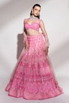 Buy Anshika Tak Label Pink Net Sequins, Beads, Embroidery Sweetheart Neck And Lehenga Set Online at Aza Fashions Buy_Anshika Tak Label_Pink Net Sequins, Beads, Embroidery Sweetheart Neck And Lehenga Set _Online_at_Aza_Fashions