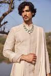 Buy Mukti And Kavith Casa Ivory Tussar Embroidery, Sequins, Beads Regent Pattern Sherwani Kurta Set Online at Aza Fashions Buy_Mukti And Kavith Casa_Ivory Tussar Embroidery, Sequins, Beads Regent Pattern Sherwani Kurta Set _Online_at_Aza_Fashions